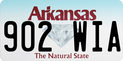 AR license plate 902WIA