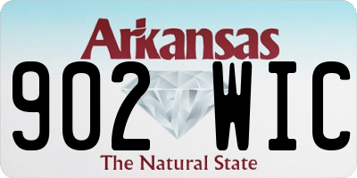AR license plate 902WIC