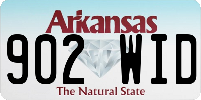 AR license plate 902WID