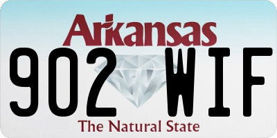 AR license plate 902WIF