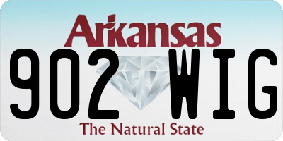 AR license plate 902WIG