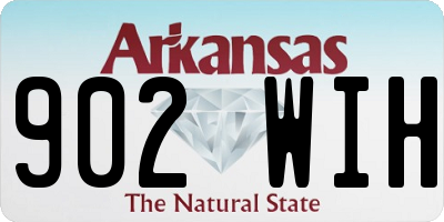 AR license plate 902WIH
