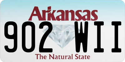 AR license plate 902WII