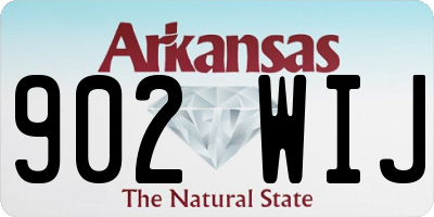 AR license plate 902WIJ
