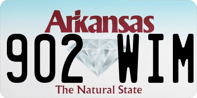 AR license plate 902WIM