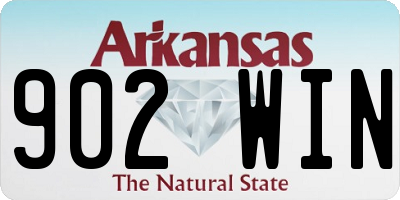 AR license plate 902WIN