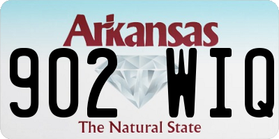AR license plate 902WIQ