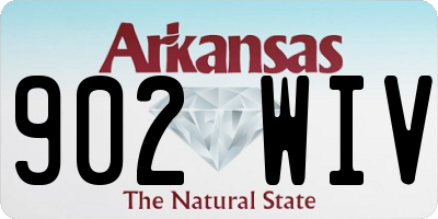 AR license plate 902WIV