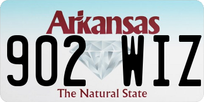 AR license plate 902WIZ
