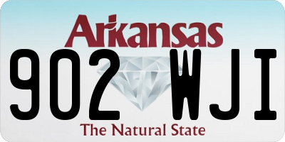 AR license plate 902WJI