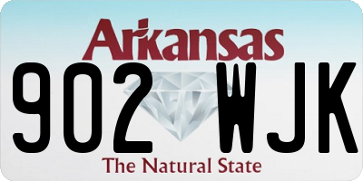 AR license plate 902WJK