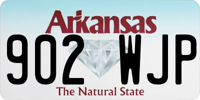 AR license plate 902WJP