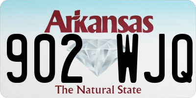 AR license plate 902WJQ