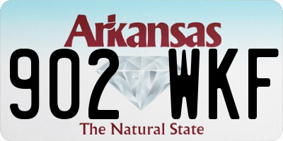 AR license plate 902WKF