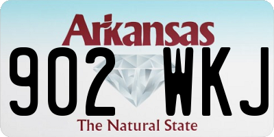 AR license plate 902WKJ