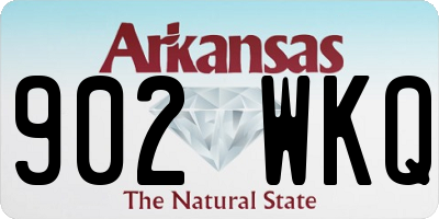 AR license plate 902WKQ