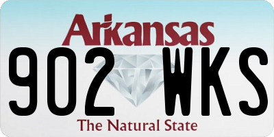 AR license plate 902WKS
