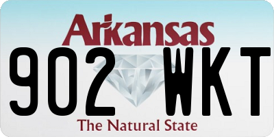 AR license plate 902WKT