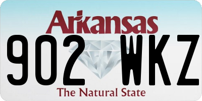 AR license plate 902WKZ