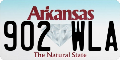 AR license plate 902WLA
