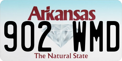 AR license plate 902WMD