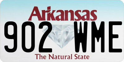 AR license plate 902WME