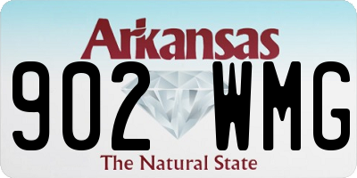 AR license plate 902WMG