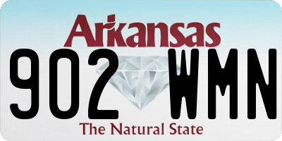 AR license plate 902WMN