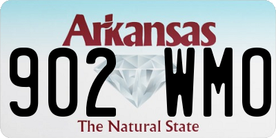 AR license plate 902WMO