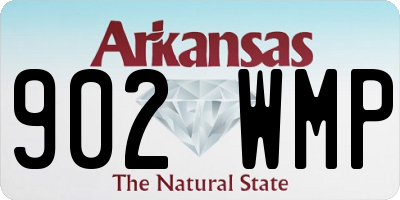 AR license plate 902WMP