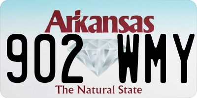 AR license plate 902WMY