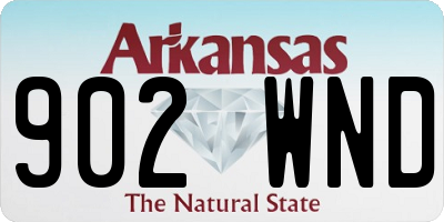 AR license plate 902WND