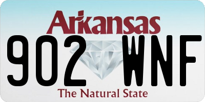 AR license plate 902WNF