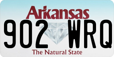 AR license plate 902WRQ