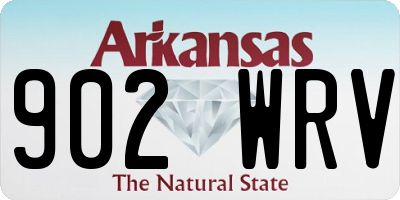 AR license plate 902WRV