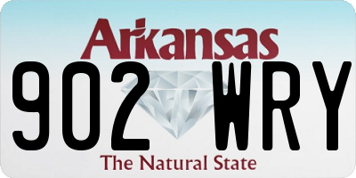 AR license plate 902WRY