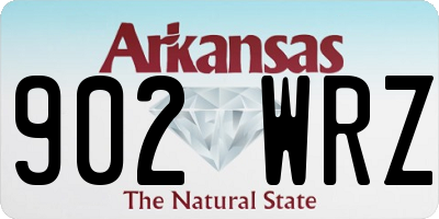AR license plate 902WRZ