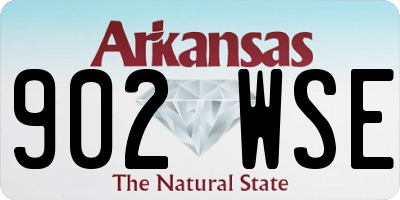 AR license plate 902WSE
