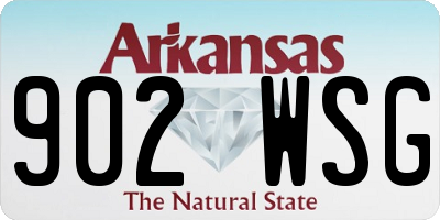 AR license plate 902WSG