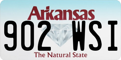 AR license plate 902WSI
