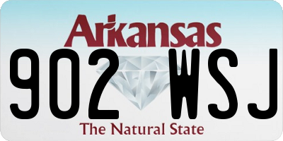 AR license plate 902WSJ