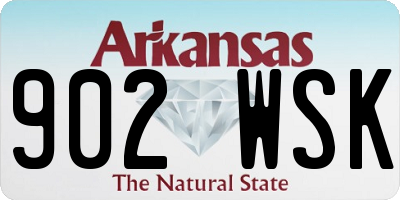 AR license plate 902WSK