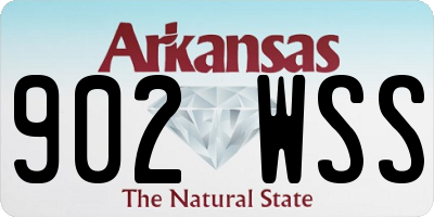 AR license plate 902WSS