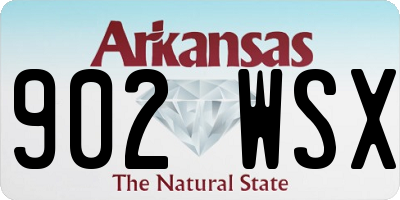 AR license plate 902WSX