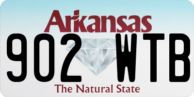 AR license plate 902WTB
