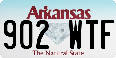 AR license plate 902WTF