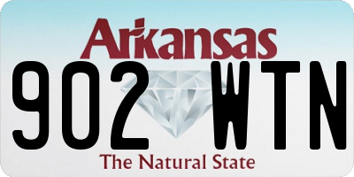 AR license plate 902WTN