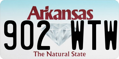 AR license plate 902WTW