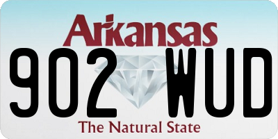 AR license plate 902WUD