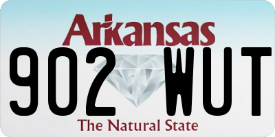 AR license plate 902WUT